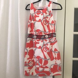Lilly Pulitzer Orange Nautical Anchor dress